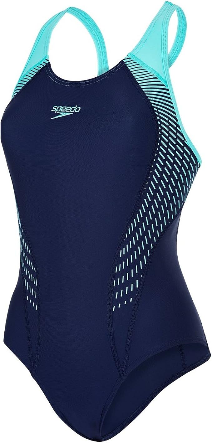 Speedo Badeanzug Damen Fit Laneback mit Bruststützfunktion Amazon.de