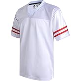 DEHANER Retro Classic Football Jerseys for Men Unisex Workout Dry-Fit Shirts Sports Uniforms Casual Tops