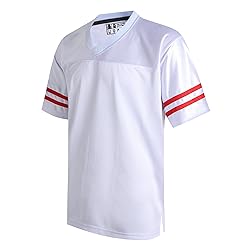 DEHANER White Football Jersey for Men Women Adult