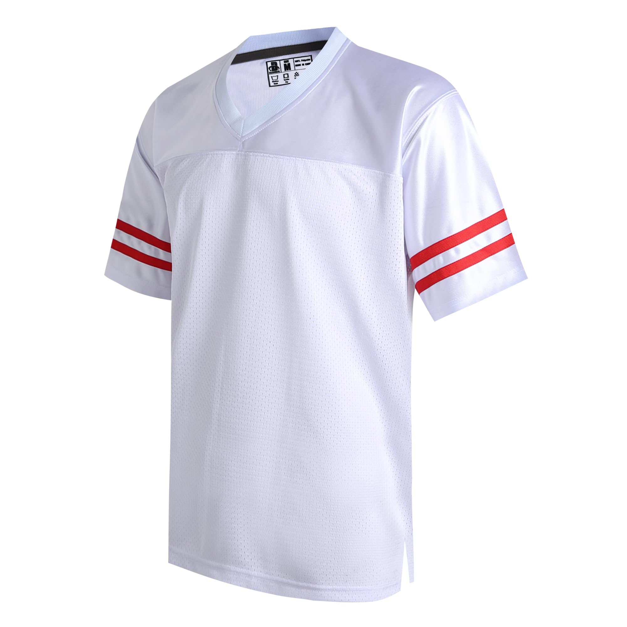 DEHANER White Football Jersey for Men Women Adult