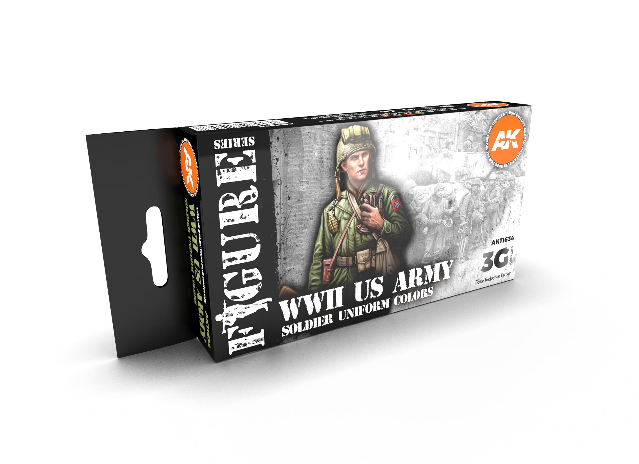 AK Interactive 3rd Gen WWII US Army Soldier Uniform Colors # 11634