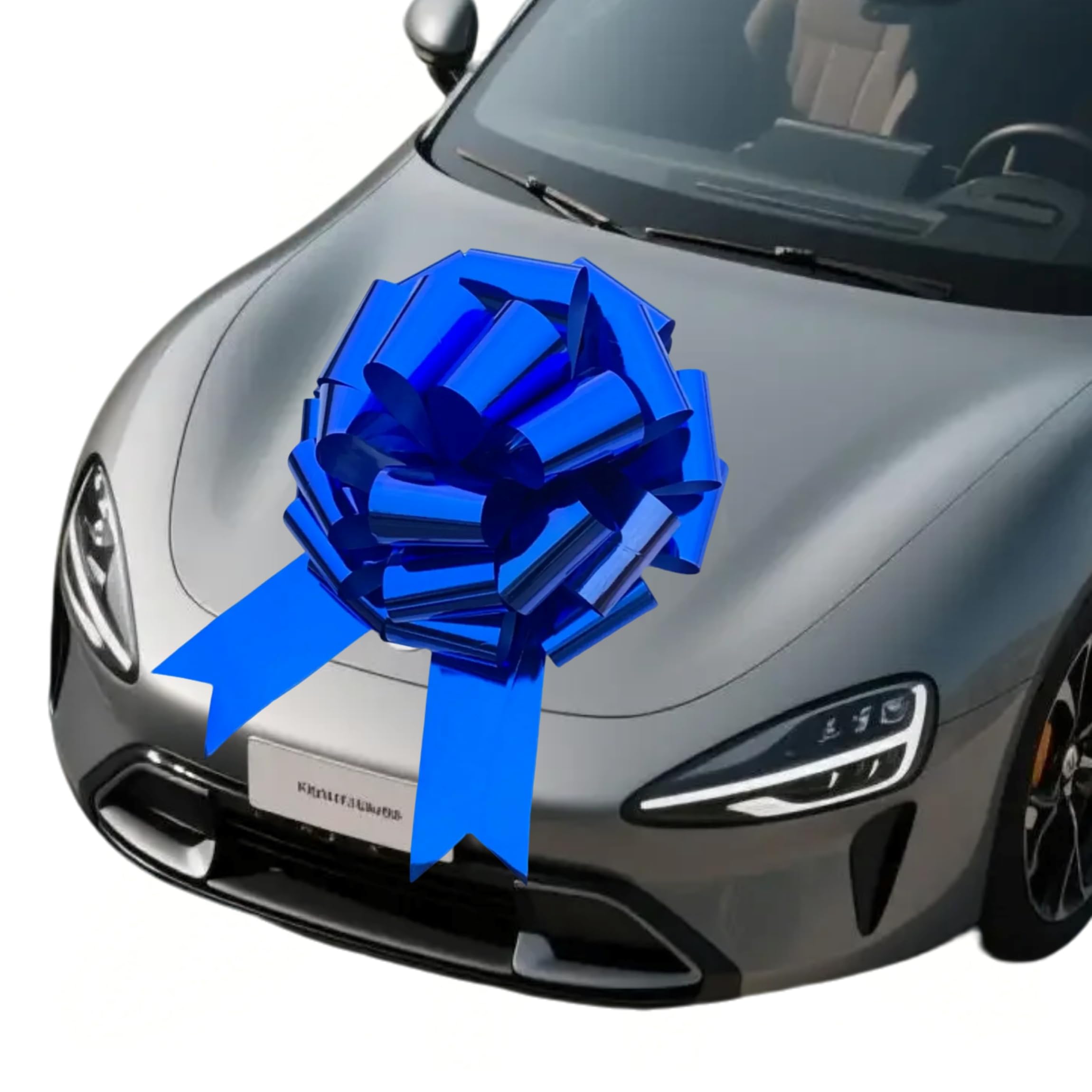 Photo 1 of Ailuka Big Car Bow(16 Inch, 1 Pack)- Blue Bow for Presents, appliances, Bikes - Perfect for Christmas, Birthdays, Graduations, Anniversaries, Parties & More