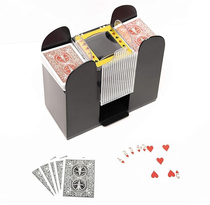 Quiet card shuffler machine