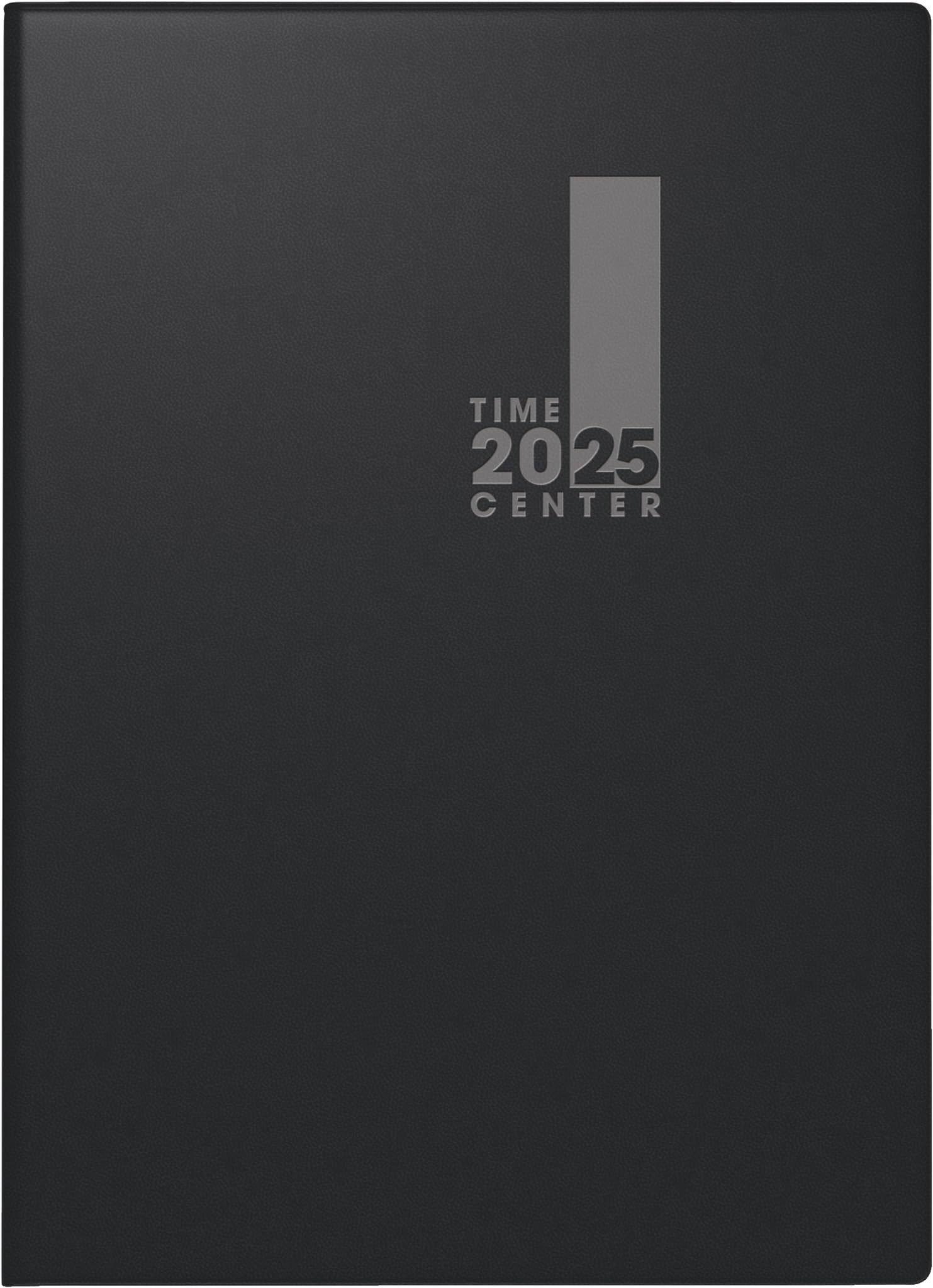 BRUNNEN Pocket Diary TimeCenter Model 728 (2025), 2 Pages = 1 Week, A6, 352 Pages, Plastic Cover, Black