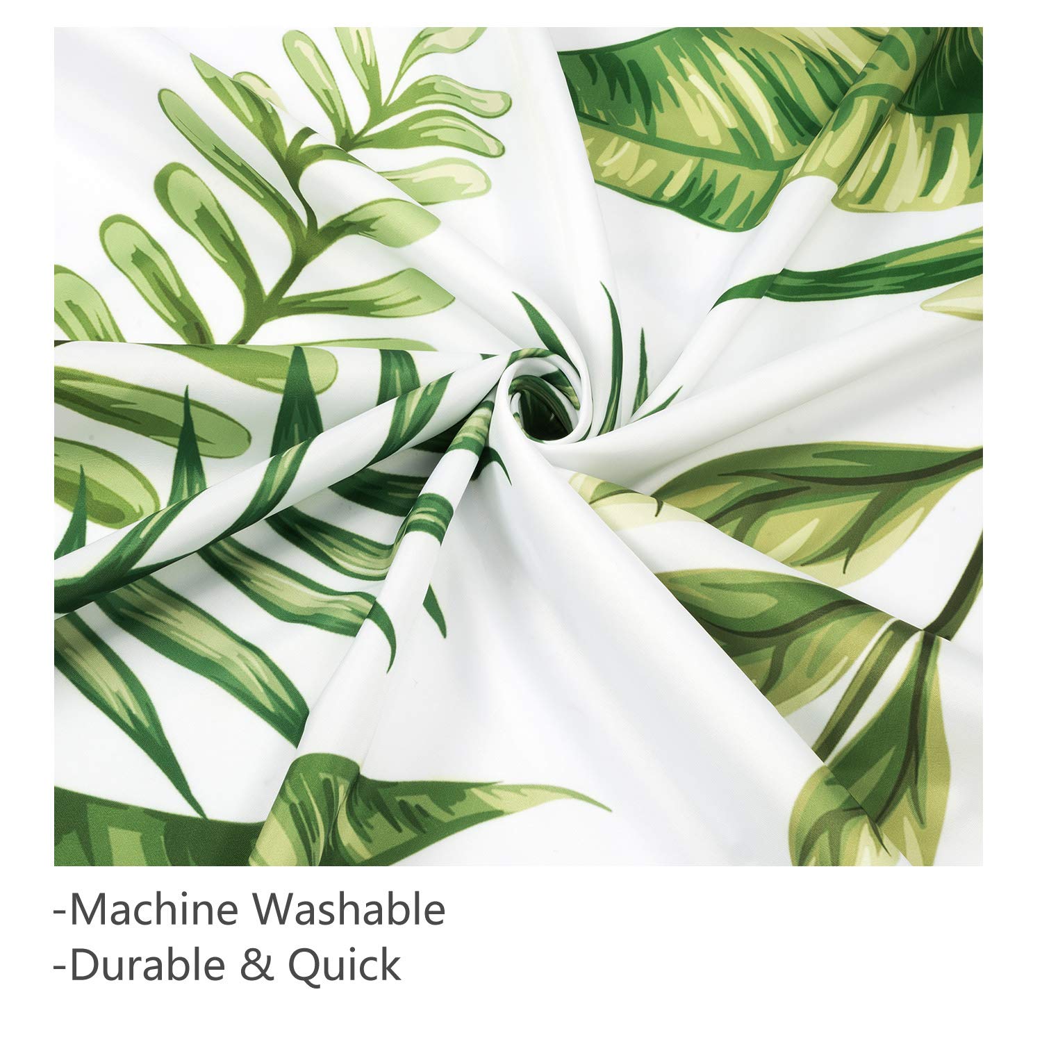 Vibesicily Shower Curtain, Durable Polyester Fabric Waterproof Bath Curtain for Bathroom Home Decor with 12 Hooks 71 x 71 Inch