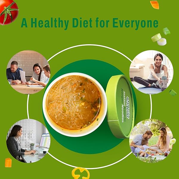 VOLO VERO KONJAC NOODLE SOUP CUP SPICY KIMCHI FLAVOR, 6 PACKS, GLUTEN FREE, KETO, LOW CALORIE, LOW FAT, LOW CARB INSTANT SHIRATAKI NOODLES ANGEL HAIR PASTA, READY TO EAT, HEALTHY DIET FOOD HOLIDAY GIFTS