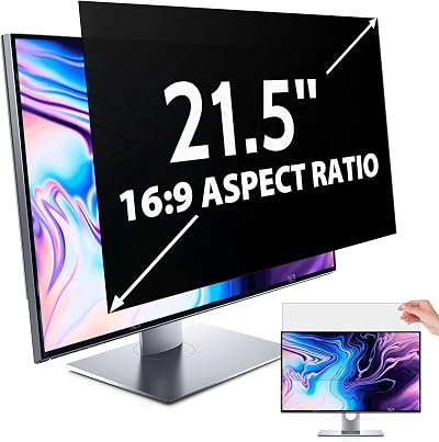 IPROKKO 21.5 Inch Privacy Screen Filter 16:9 Anti Blue Light Glare Matte