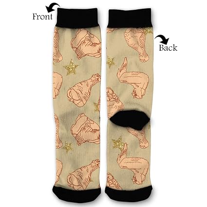 Amazoncom Nrieg Chicken Drumsticks Wings Stars High Ankle Sock Men
