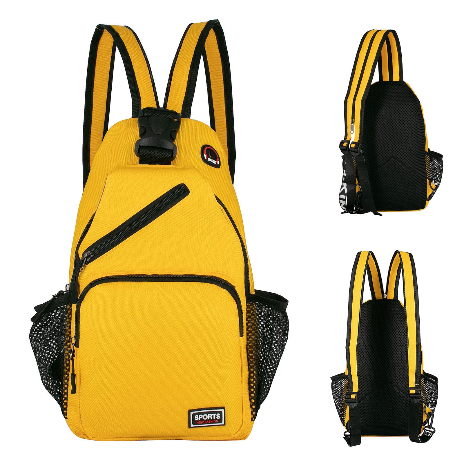 Long Keeper Lightweight Sling Backpack, Unisex Crossbody Backpack Chest bag Small Rucksack Sport Hiking Gym Dual-Use Travel Shoulder Bag for Women Men Teenager