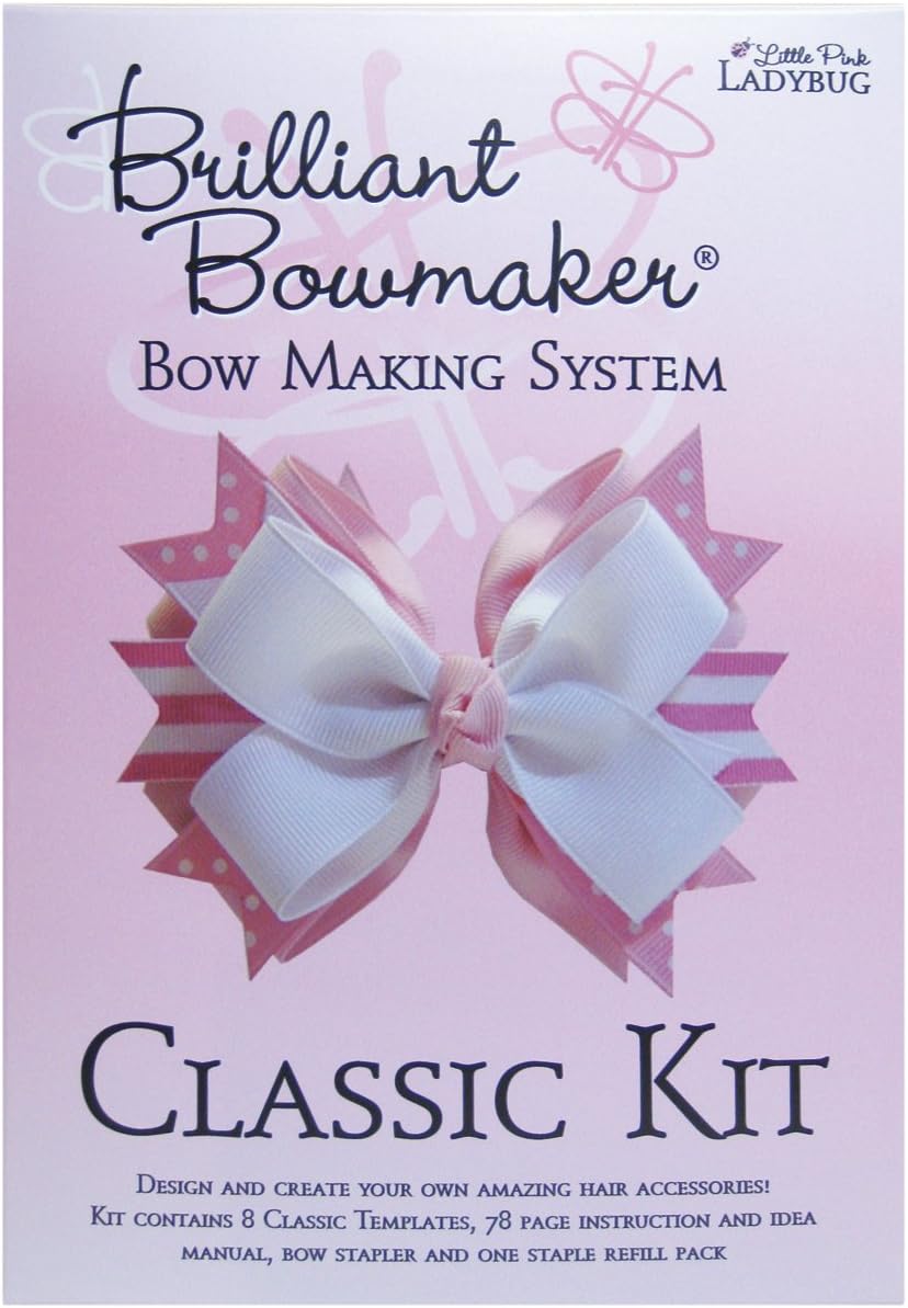 Little Pink Ladybug Brilliant Bow Maker Classic Kit, Multi-Colour, 4.44 x 16.51 x 22.86 cm