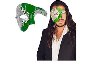 LUXURY MASK Masquerade Mask For Men Phantom Of The Opera Mask Prom Mardi Gras Haloween Venetian Half Face Mask