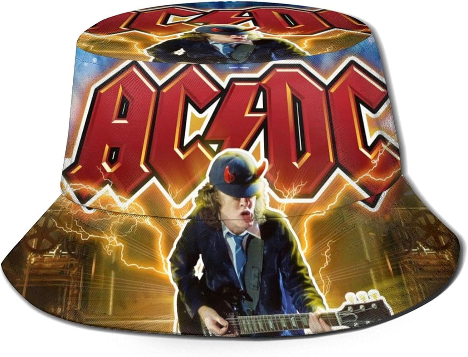 ACDC Unisex Fashion Bucket Hat Summer Fisherman Cap Sun Hat Uv ...