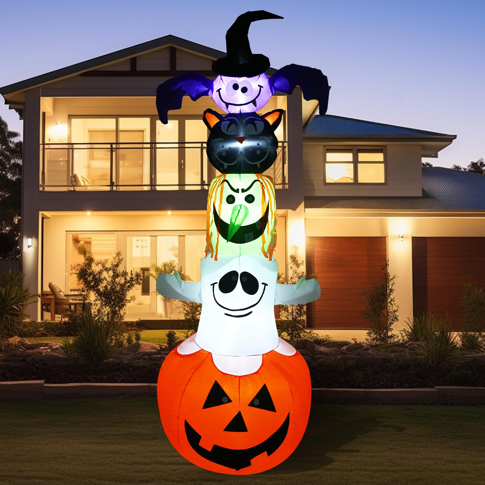 Photo 1 of NEOFORMERS Halloween Inflatable Décor LED Light for Garden Yard Lawn Indoor Outdoor Decorations (Jenga)