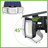 intelamp Outdoor Solar Light 108 LED 1200LM 3-Head Motion Sensor 2 Pack view 7