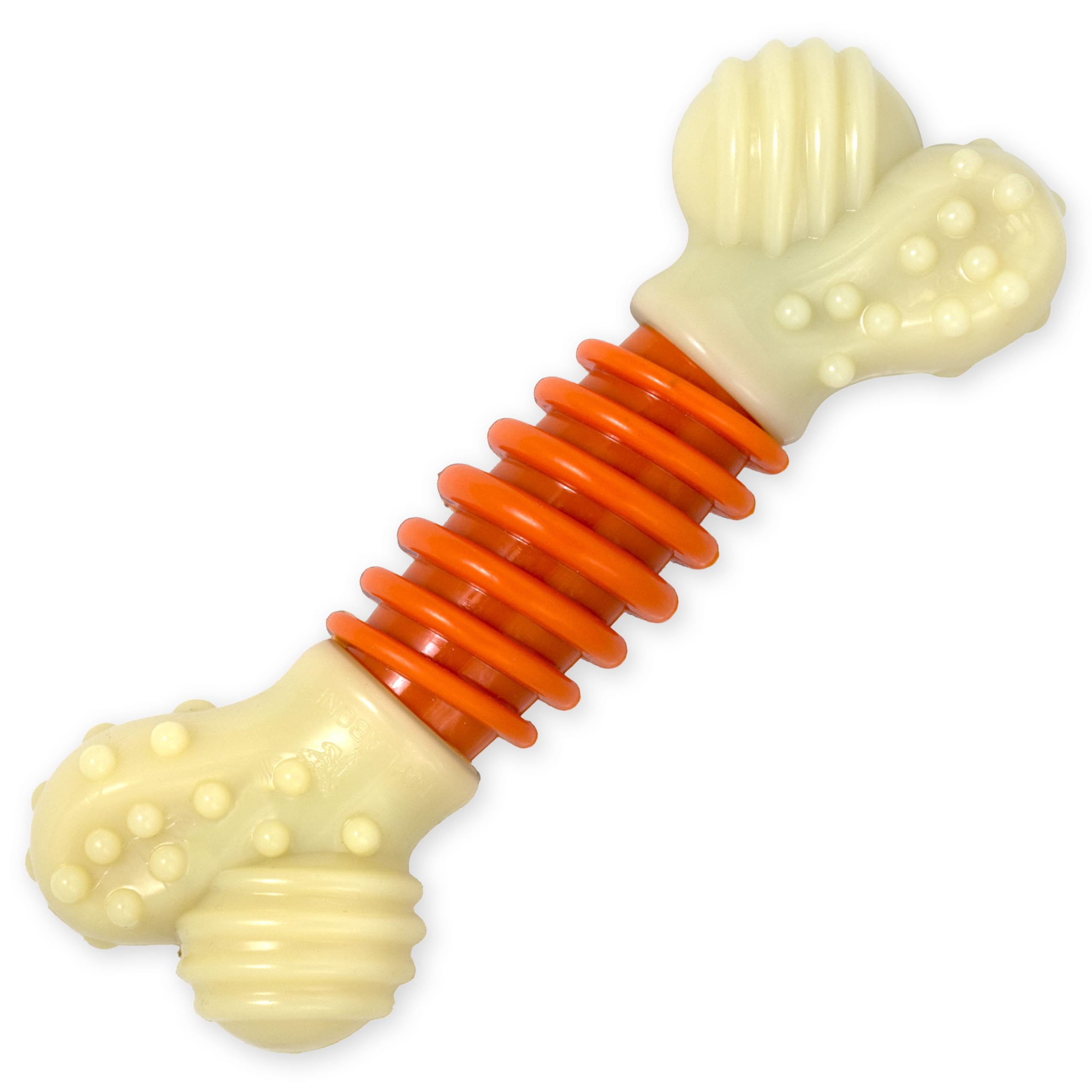Nylabone Extreme Tough Pro Action Dog Chew Toy, Cleans Teeth, Bacon Flavour, XL, for Dogs Over 23 kg