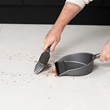 Addis Everyday Stiff Dustpan & Brush Set Plastic Nylon Metallic Silver view 6