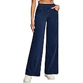 Heathyoga Wide Leg Jeans Woman High Waist Pull On Baggy Jeans for Women Stretchy Jean Pants Straight Leg Denim Pants