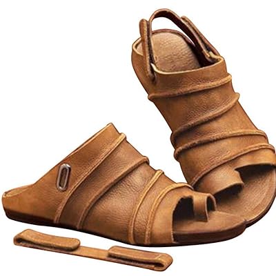 leather toe corrector sandals