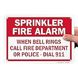 SmartSign "Sprinkler Fire Alarm - When Bell Rings
