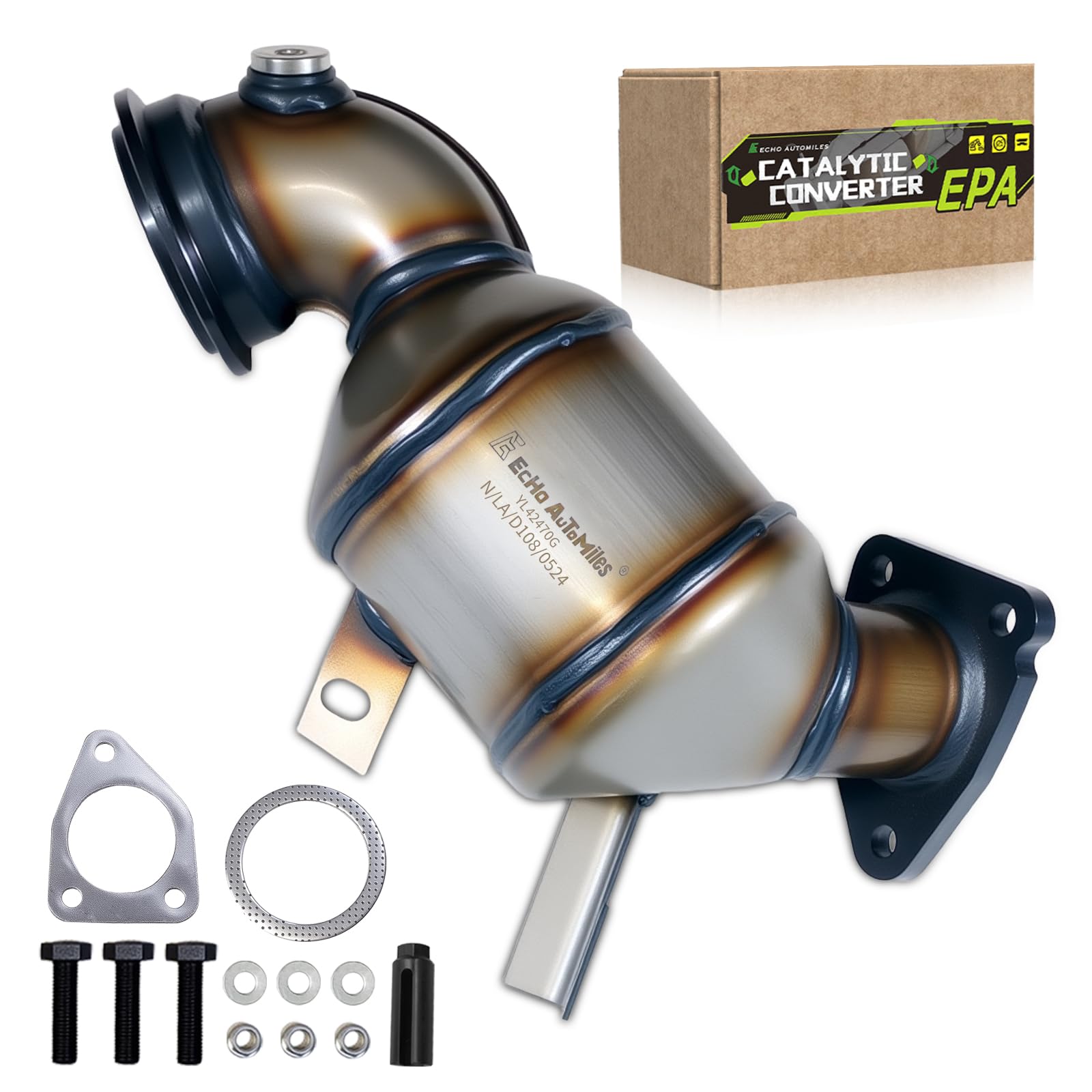 Photo 1 of ECHO AUTOMILES Catalytic Converter Compatible with Chevrolet Cruze 2011-2016, Sonic 2012-2020, Trax 2015-2021, Buick Encore 2013-2021 1.4L Catalytic Convertor EPA Compliant 674854