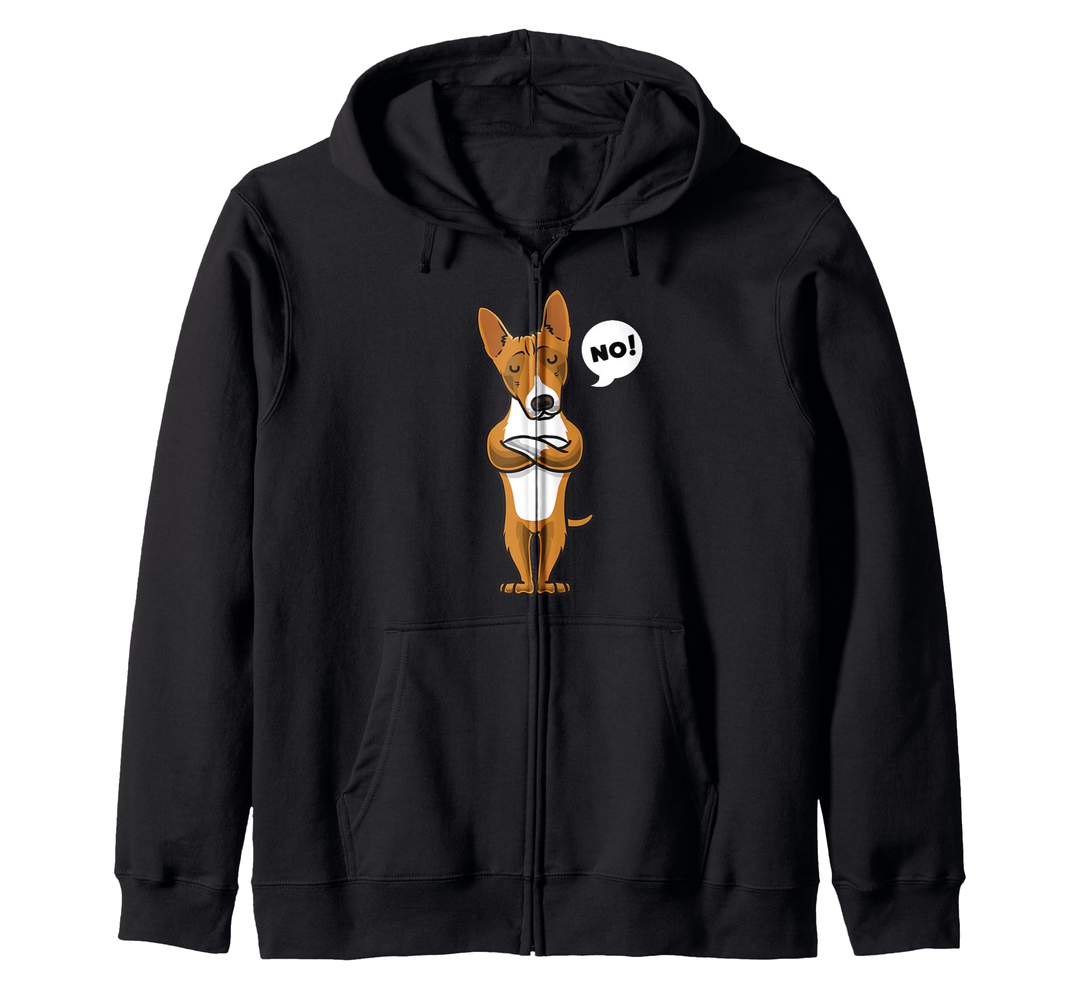 Stubborn Basenji Dog Owner Zip Hoodie