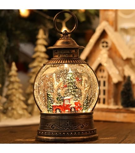 CoolSnowGlobes Globo Di Neve Chickadee: Pallina Di Vetro Soffiato A Mano Con Uccellini, Base In Resina, Regalo Natalizio - 2