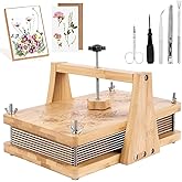 NIUGRECF 1Set Large Wooden Flower Press Kit - Even Pressure Flowers Pressed DIY Arts Set for Making Dried Flower/Plant(11in*7in)