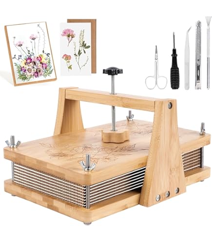 Amazon.com: NIUGRECF 1Set Large Wooden Flower Press Kit - Even