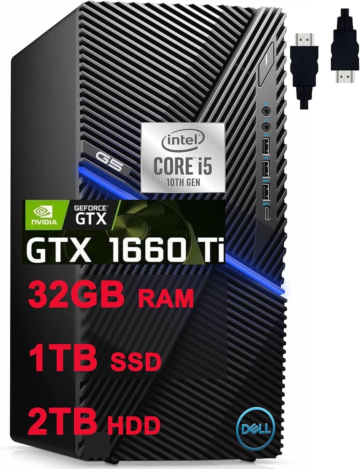 Dell 2021 G5 5090 Premium Gaming Desktop Computer I 10th Gen Intel 6-Core i5-10400F (>i7-8700T) I 32GB DDR4 1TB SSD + 2TB HDD I GeForce GTX 1660 Ti 6GB I USB-C WiFi Win10 Black + Delca HDMI Cable” src=”https://images-na.ssl-images-amazon.com/images/I/71Ec5HV3-bS._AC_SL1500_.jpg”></a></div>
<div class=