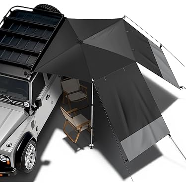 Tienda De Campaña Portátil De 440 X 200 Cm, Tienda De Campaña Para Maletero De Coche, Refugio Solar, Toldo A Bordo, Tienda Lateral De Coche, SUV, CUVs, Cubierta De Coche, Refugio Para