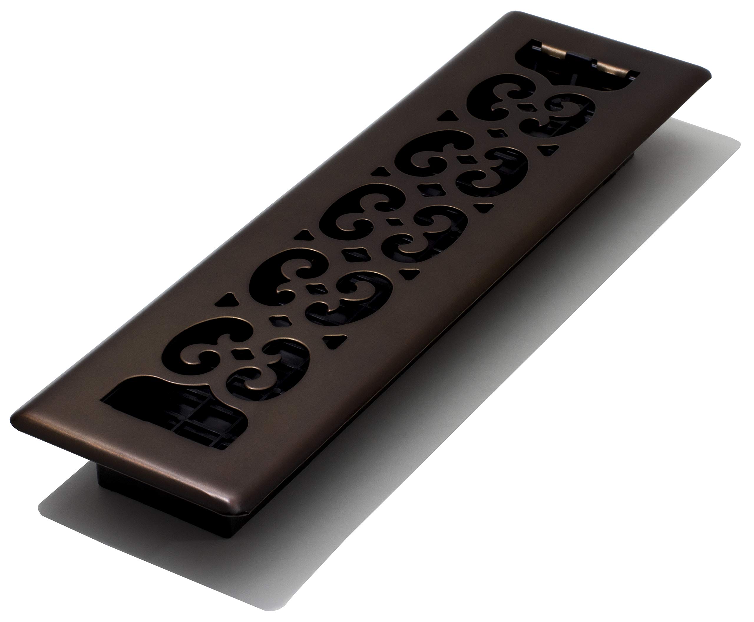 Decor Grates SPH212-RB Scroll Plated Register, Rubbed Bronze Finish, 2 x 12-Inch