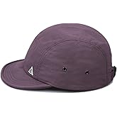 Clakllie Quick Dry Short Brim Hats for Men 5 Panel Running Hat Waterproof Baseball Cap Outdoor Hiking Hat Flat Bill Cadet Cap