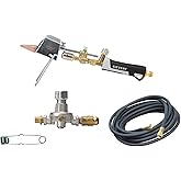 Sievert Industries ESK2-30 Soldering Iron Kit | 25 ft Hose, Adjustable 28-57psi Regulator &amp; Flint Striker, Encased Flame, Interchangeable Copper Bits, ESK2-30