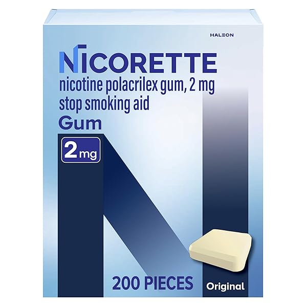 NICORETTE NICOTINE GUM STOP SMOKING AID, 2 MG,...