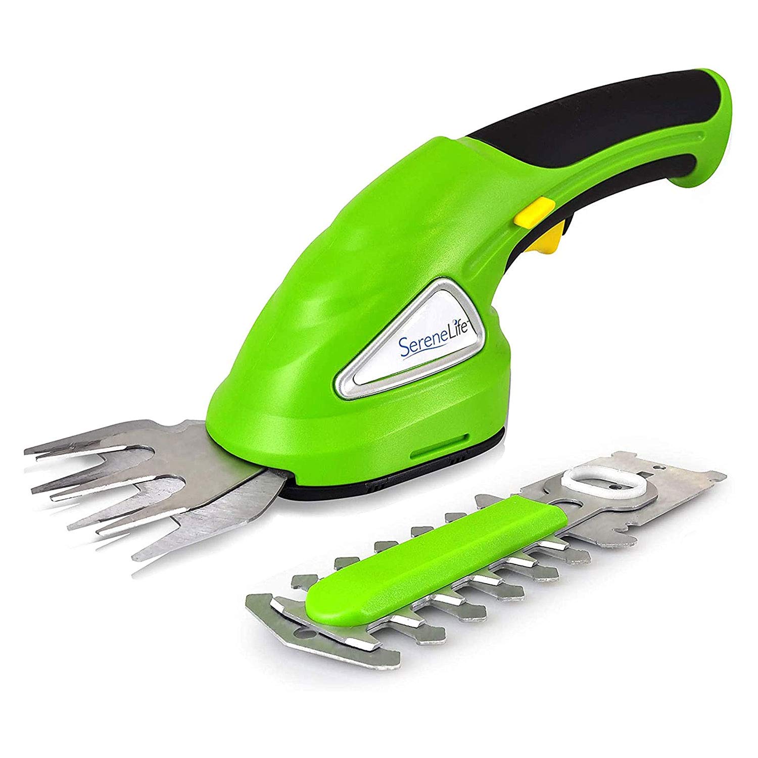 Photo 1 of SereneLife Cordless Hedge Trimmer Handheld Grass Cutter Shears Electric Shrub Trimmer with 3.6V Rechargeable Battery, 2-in-1 System Lightweight and Portable Ideal for Lawns and Gardens