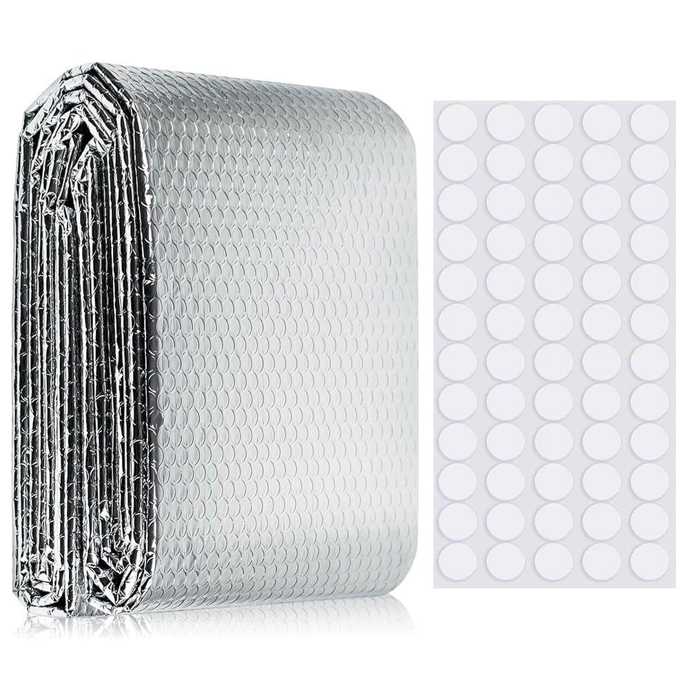 Eco-Friendly Radiator Reflector Panels 0.6m x 1.2m, Bubble Foil Insulation for Heat Retention, Roof & Wall Thermal Barrier, Durable Aluminum Foil with Bubble Layer