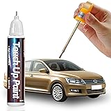 Gold Touch Up Paint Pen for Cars, Car Paint Scratch
