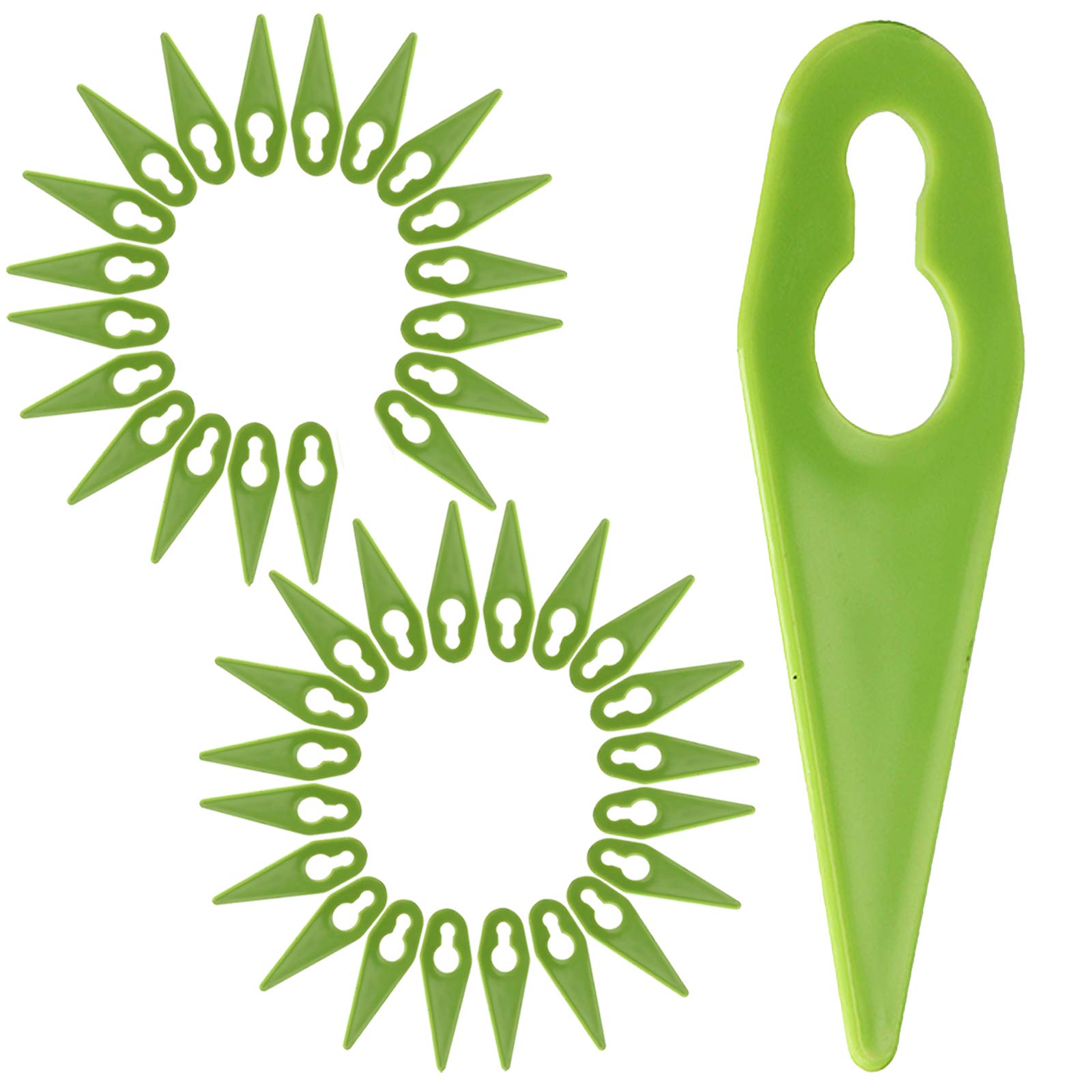 Spares2go Plastic Blades for Gtech ST01 ST02 ST04 ST05 ST20 Grass Trimmer Strimmer (Pack of 40)