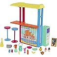 Barbie Loves The Ocean Playset, Beach Shack with 18+ Accessories Including Stools, Food & More, Made from Recycled Plastics