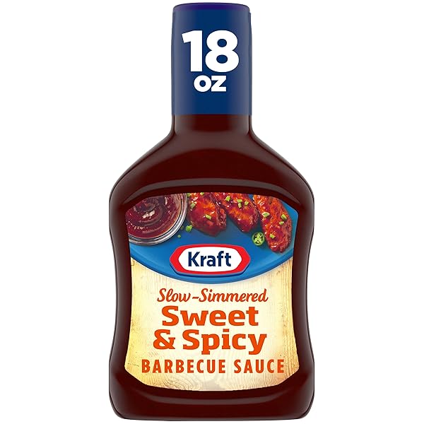 KRAFT SWEET & SPICY SLOW-SIMMERED BBQ BARBECUE SAUCE (18 OZ BOTTLE)
