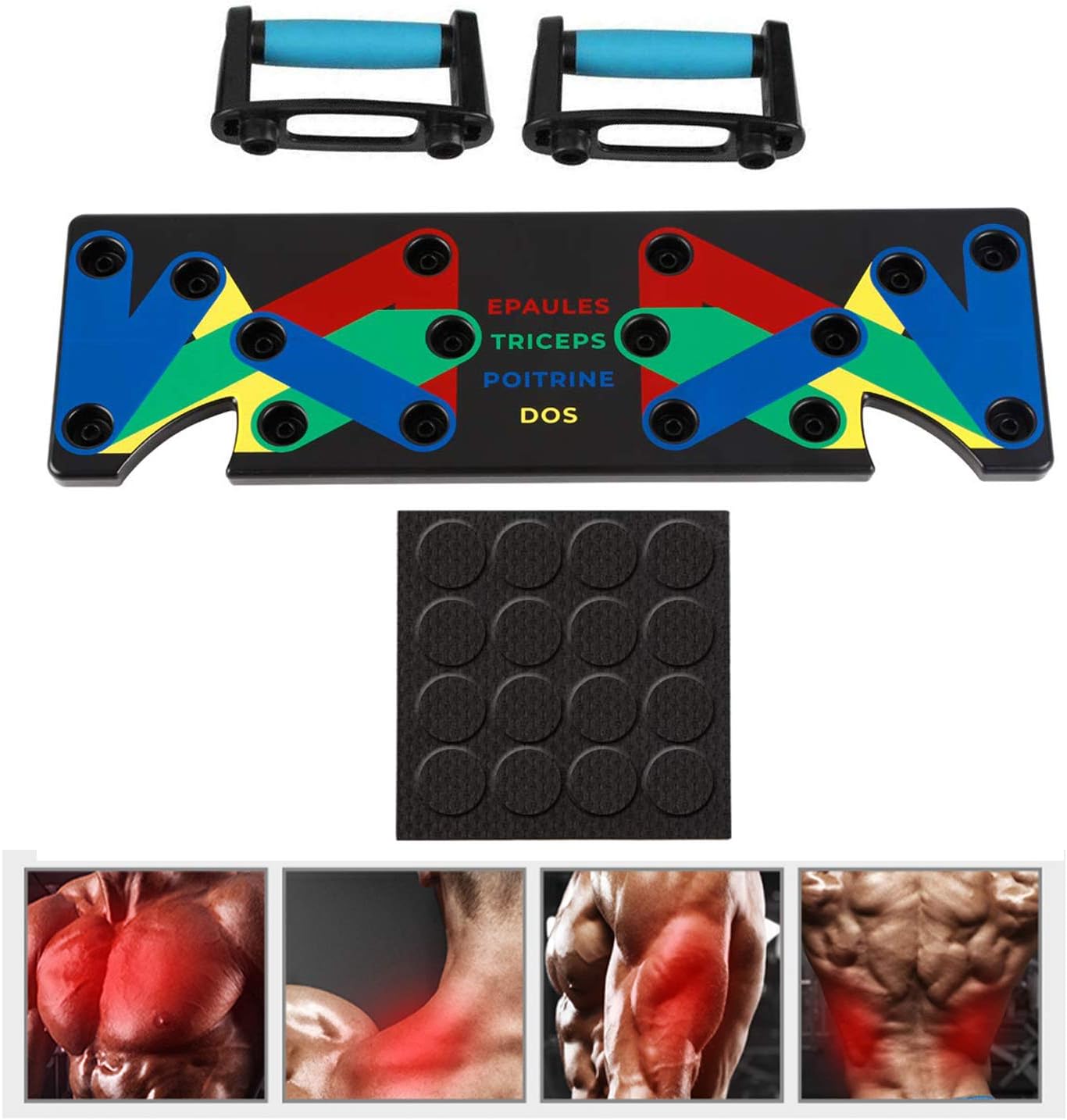 Lovfish Push Up Board 9 in 1 System Body Building Fitness Exercise Body Training