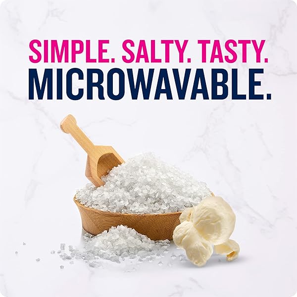 ANGIE’S BOOMCHICKAPOP SEA SALT MICROWAVE POPCORN, 3.29 OZ., 6-COUNT BAGS