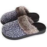 Women's Soft Yarn Cable Knitted Slippers Memory