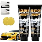 2025 Upgraded Car Scratch Removal Wax,Scratch Remover for Vehicles,Cars Scratch Repair for Vehicles Deep Scratches,Car Scratch Remover Kit with Sponge for Cars Paint Polishing & Repair (2PCS)