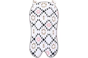MIRACLE BABY Baby Carriage Cushion, Universal Breathable Car Seat Insert Cushion, 3D Air Mesh Baby Seat Pad Liner for CarSeat, Buggy, High Chair (Geometry)