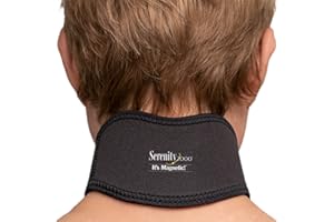 Serenity2000 Magnetic Neck Wrap for Neck, Shoulder Pain, Stiffness, Headaches, Anxiety, Stress – Lightweight, Breathable, Neoprene with Adjustable Velcro Strap, Contains 21 Powerful Magnets