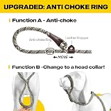 Fida Slip-On Rope Dog Lead 1.8m Reflective Grey One Size Fits All view 3