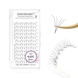 NAGARAKU Premade Fans Eyelash Extensions Premade