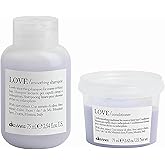 Davines LOVE Smoothing Shampoo | Gentle Cleansing for Frizzy or Coarse Hair | Smooth, Soften and Add Shine