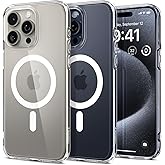 Spigen for iPhone 15 Pro Case, Ultra Hybrid MagFit [Anti-Yellowing] [Compatible with Magsafe] - Clear